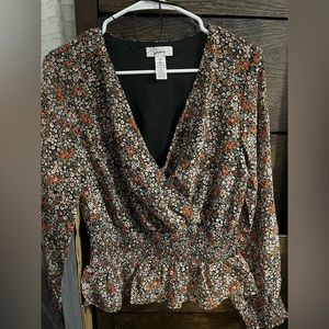 Floral long sleeve blouse